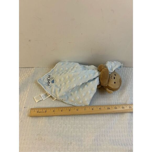 Carters child of mine I love mommy blue textured silky plush monkey replacement - Picture 4 of 5
